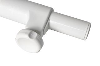 Adjustable Speaker Pole M20 Fixing White 